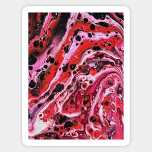 Lenape - Abstract Acrylic Pour Painting Sticker